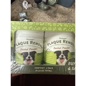 Dog Dental Powder Plaque Removal Teeth Cleaning Petstoral 2 Pack Oral Care